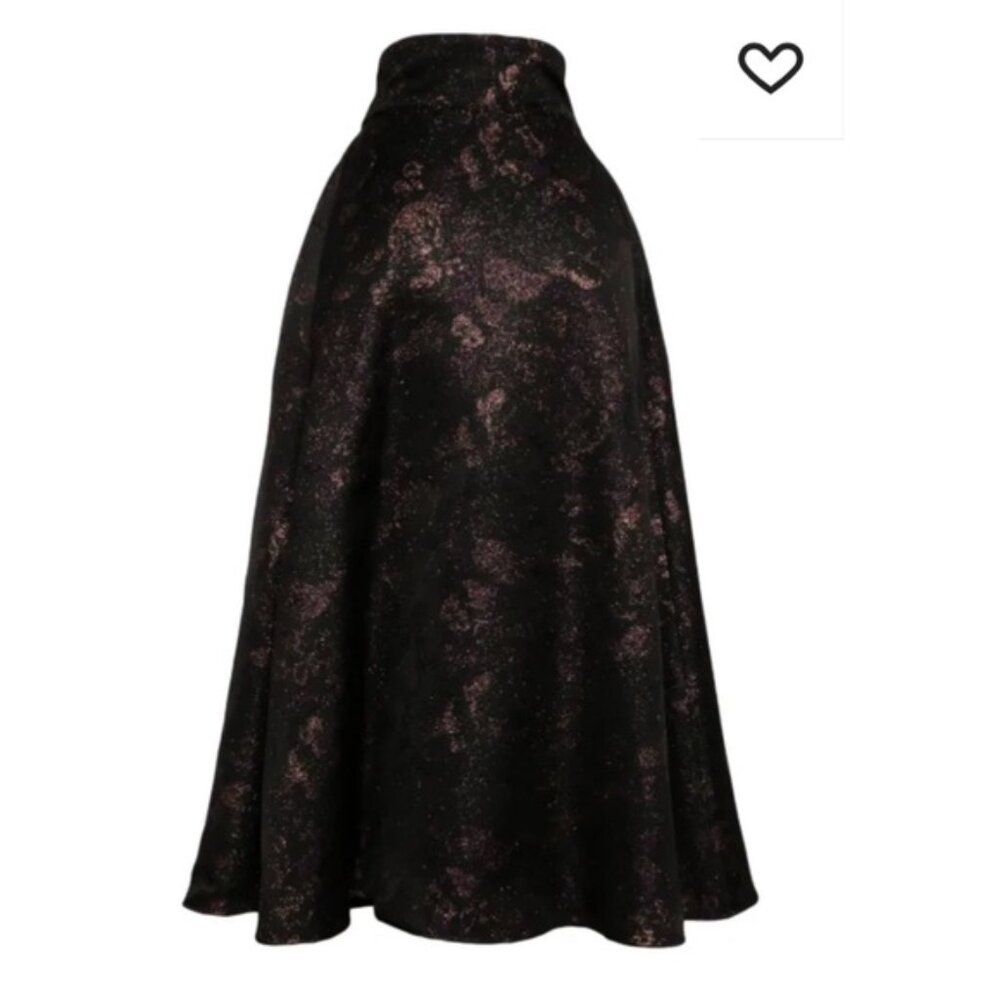 Batsheva Bella BNWOTmetallic jacquard midi skirt 6 - Picture 14 of 15